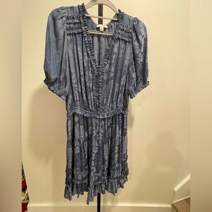 Current Air Blue Patterned Dress L